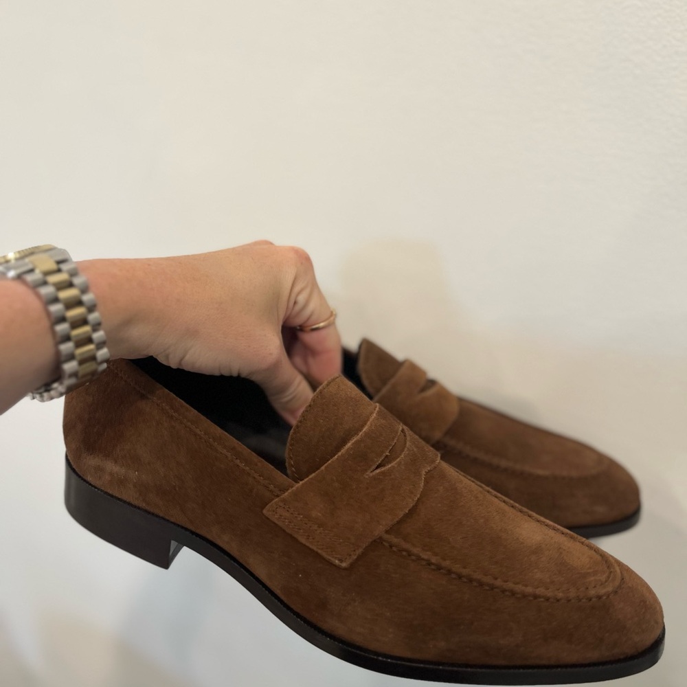Tesoro Mid Brown Suede Slip On - Picture 4 of 4